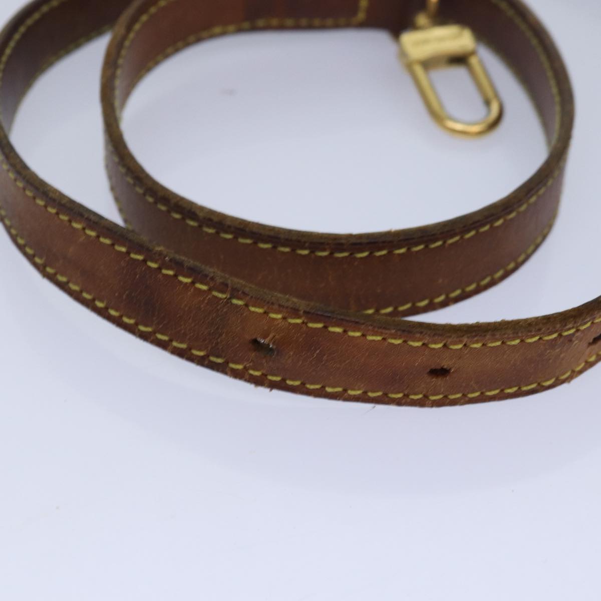 Louis Vuitton Shoulder Strap Brown Leather Bag Jewelry