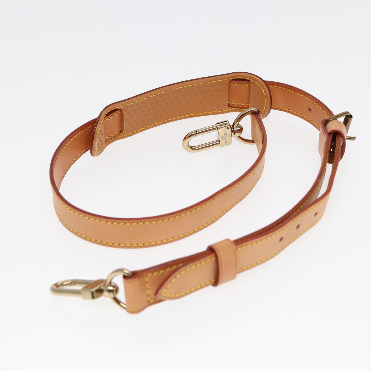 Louis Vuitton Bandoulière De Sac Beige Leather Bag Jewelry