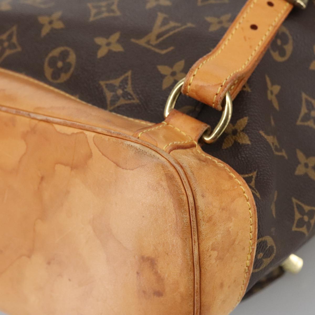 Louis Vuitton Montsouris Gm Brown Canvas Backpack Bag