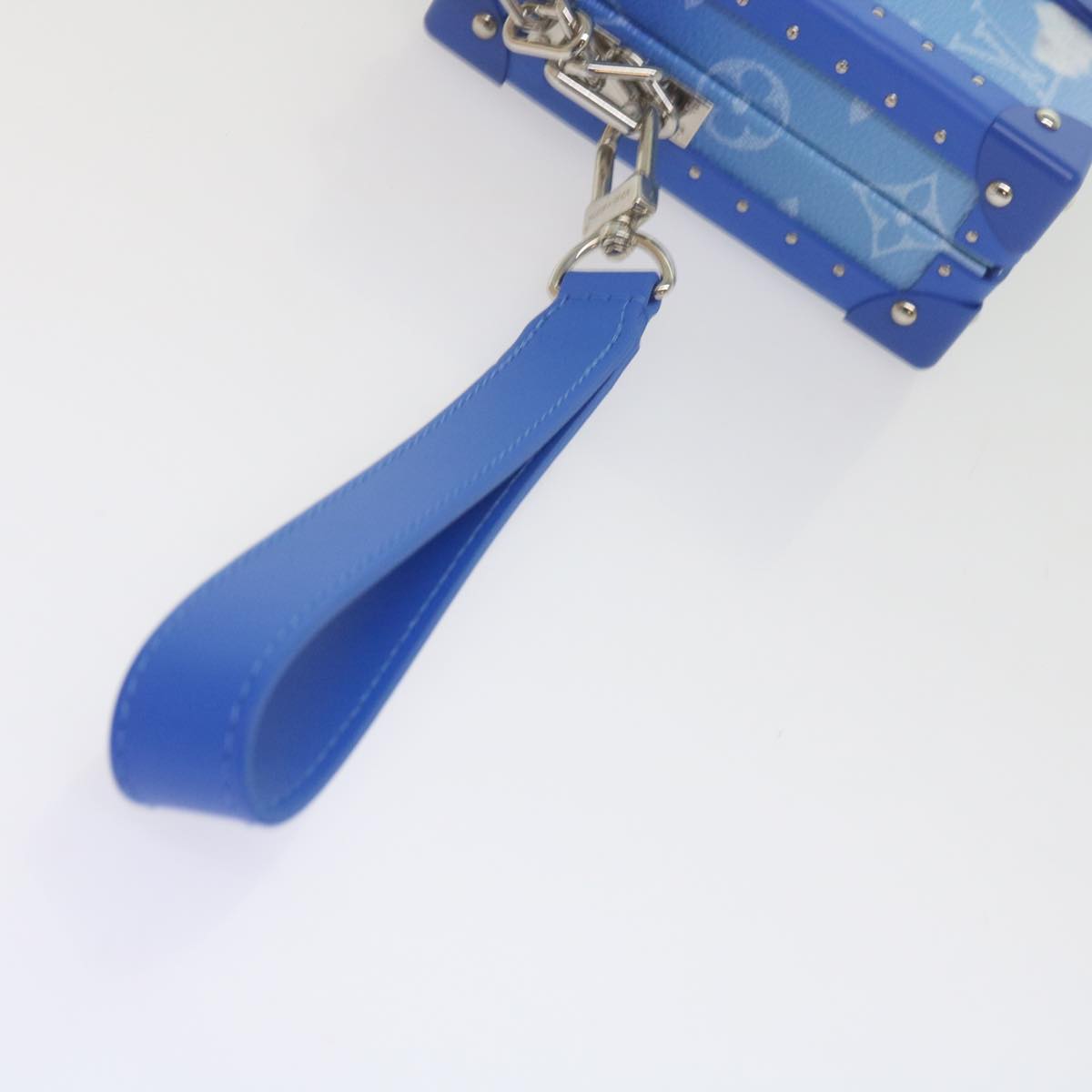 Louis Vuitton Blue Leather Clutch Bag