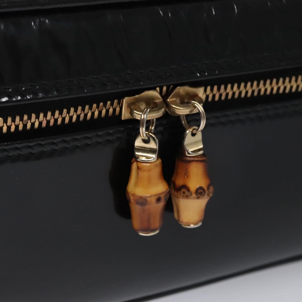 Gucci Black Patent Leather Handbag