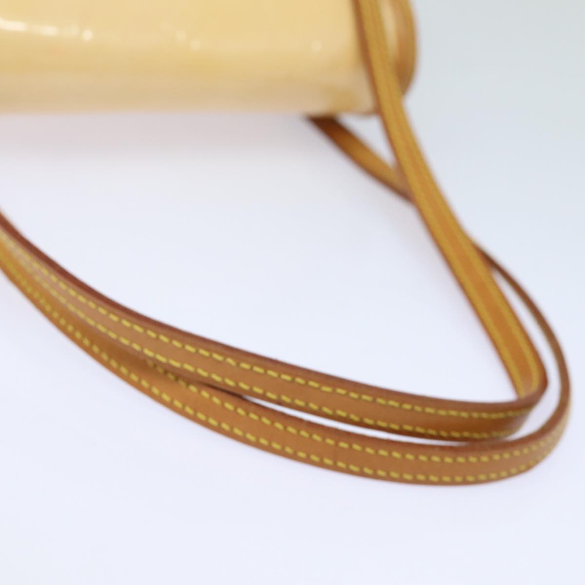 Louis Vuitton Biscayne Bay Camel Patent Leather Shoulder Bag