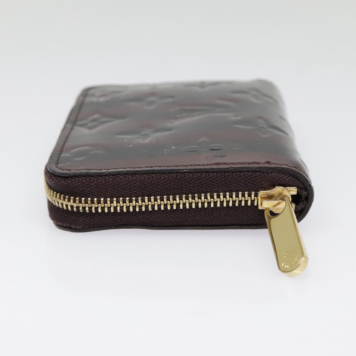 Louis Vuitton Zippy Coin Purse Burgundy Patent Leather Wallet