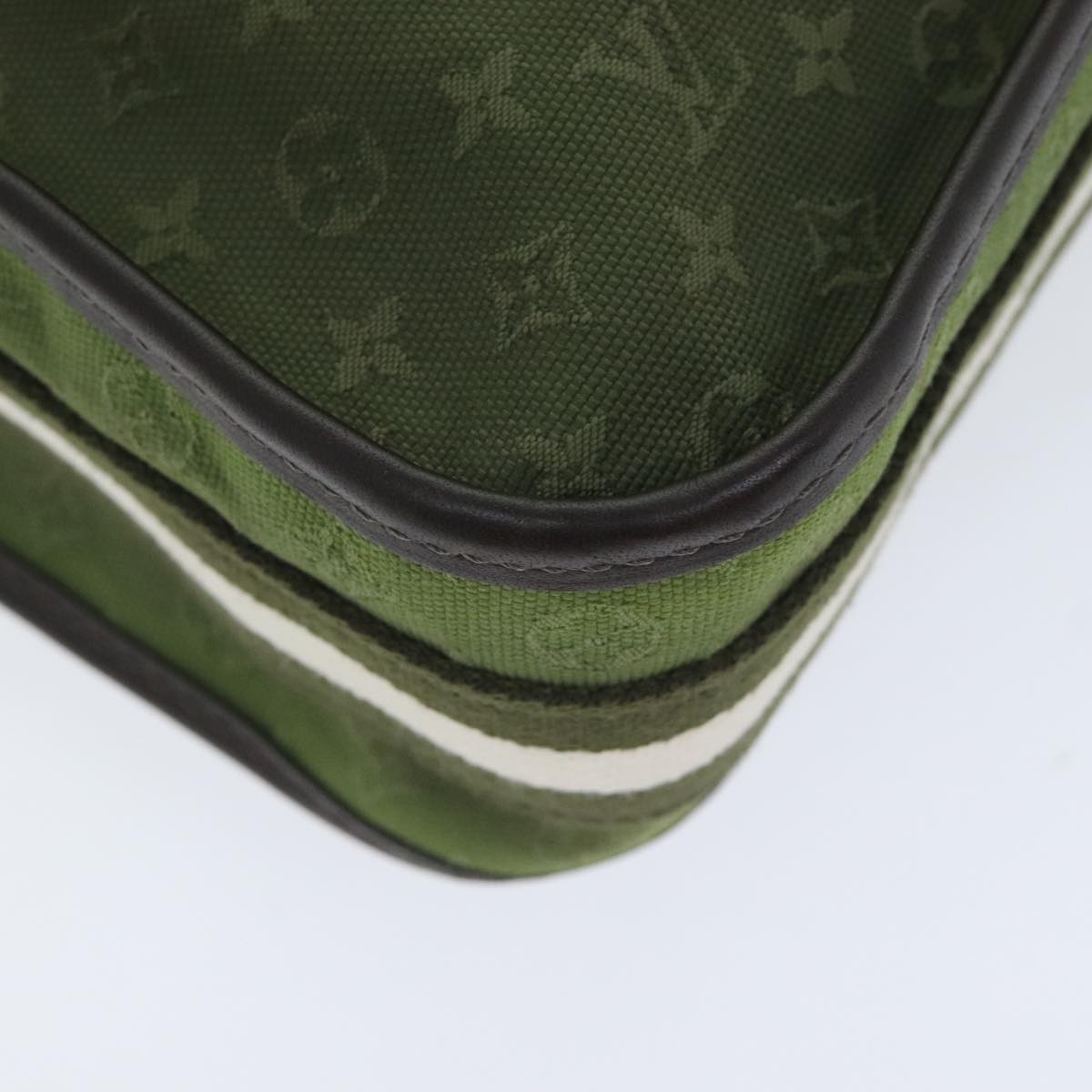 Louis Vuitton Mary Kate Green Canvas Shoulder Bag