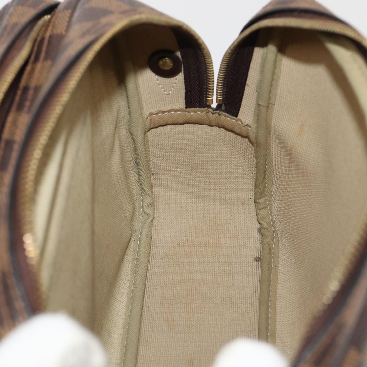 Louis Vuitton Reporter Brown Canvas Shoulder Bag