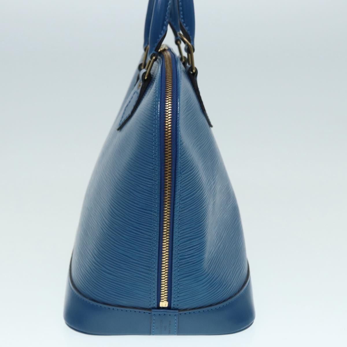Louis Vuitton Alma Blue Leather Handbag