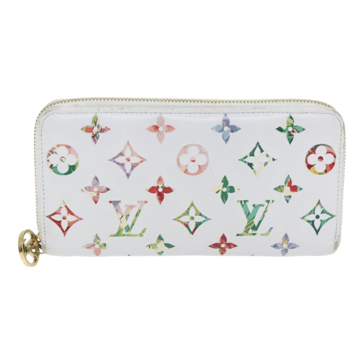 Louis Vuitton Zippy Wallet White Leather Wallet