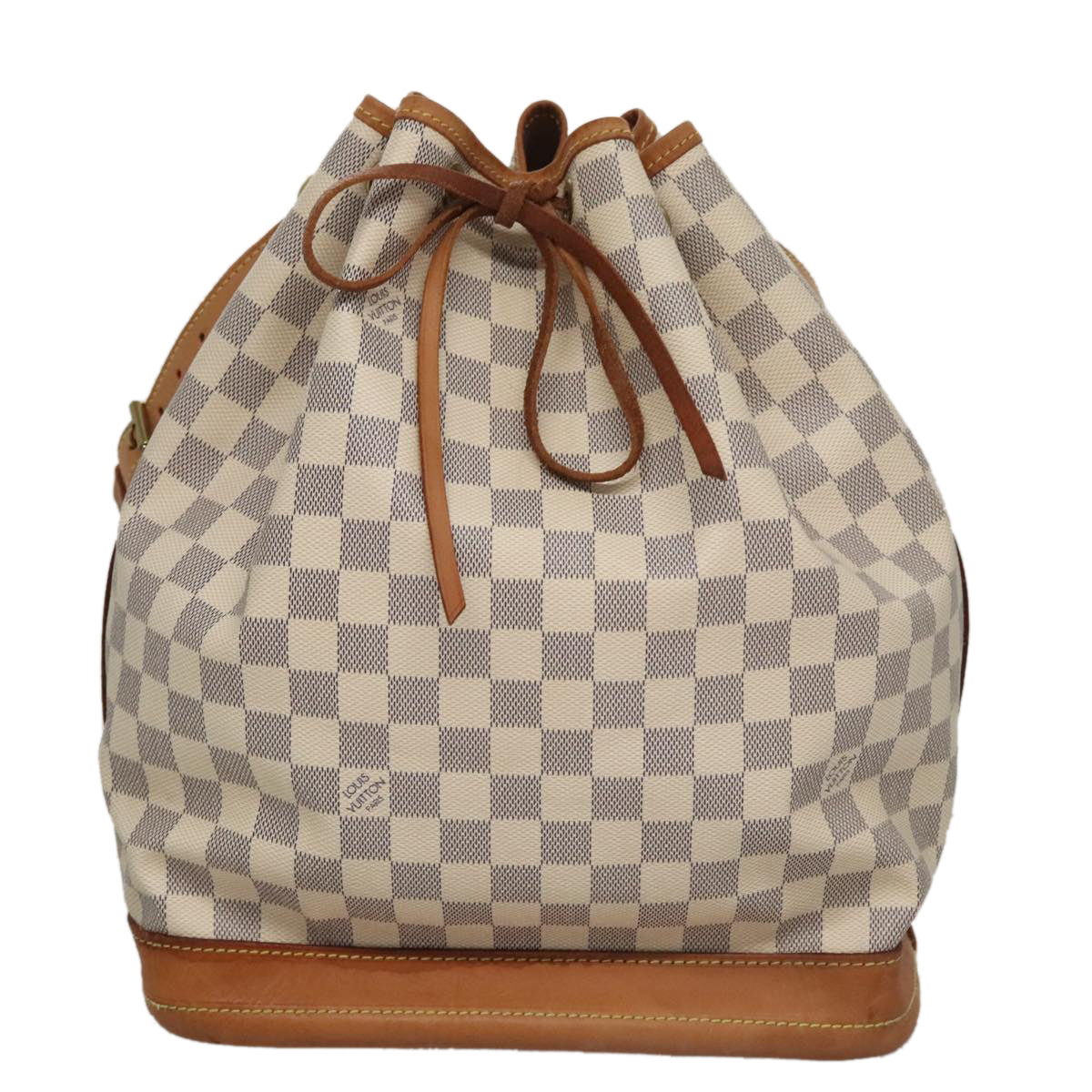 Louis Vuitton Noé White Canvas Shoulder Bag