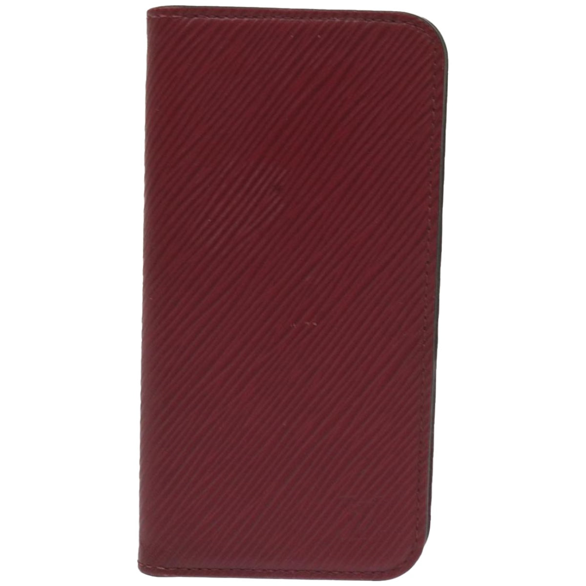 Louis Vuitton Iphone Case Burgundy Leather Phone Jewelry ()