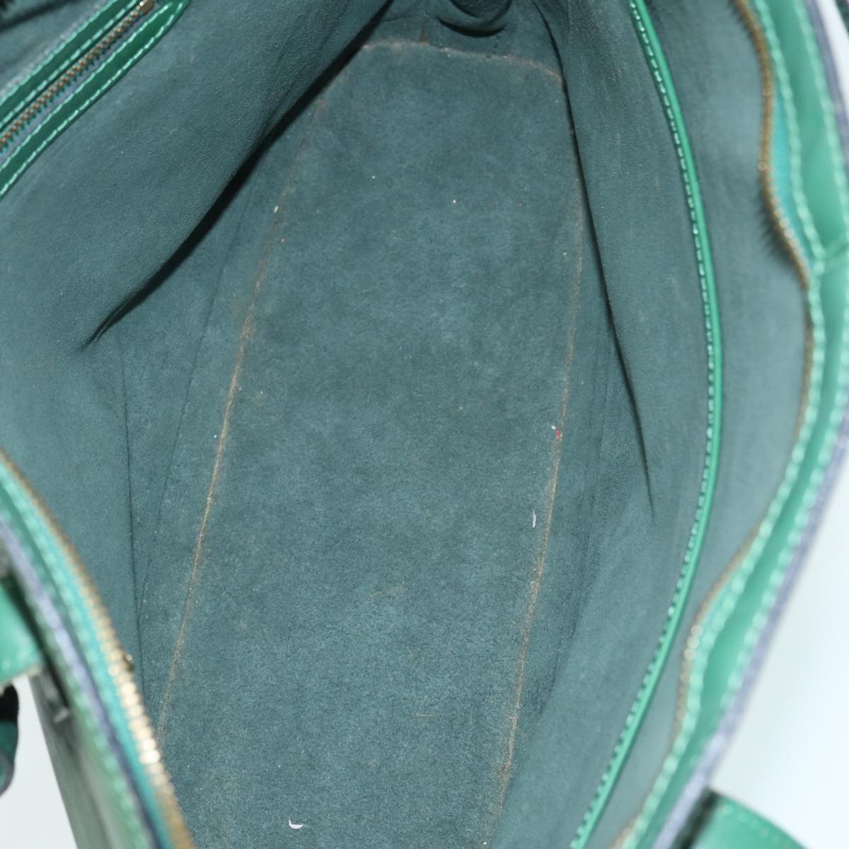Louis Vuitton Lussac Green Leather Shoulder Bag