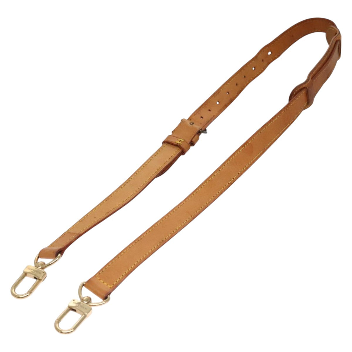 Louis Vuitton Shoulder Strap Beige Leather Bag Jewelry