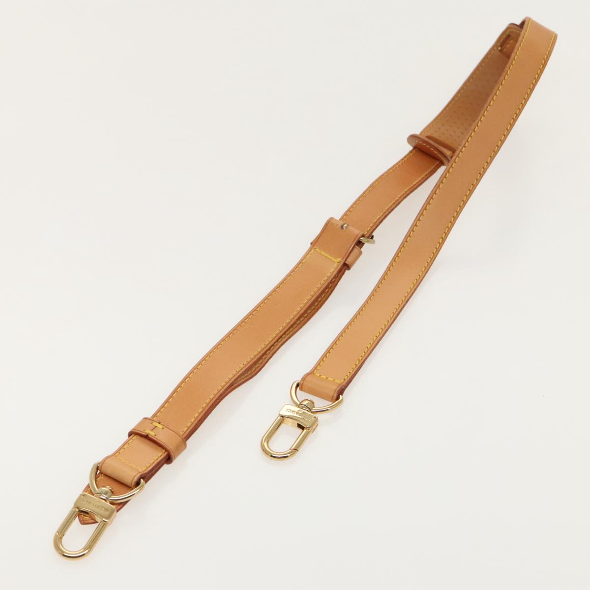 Louis Vuitton Shoulder Strap Beige Leather Bag Jewelry