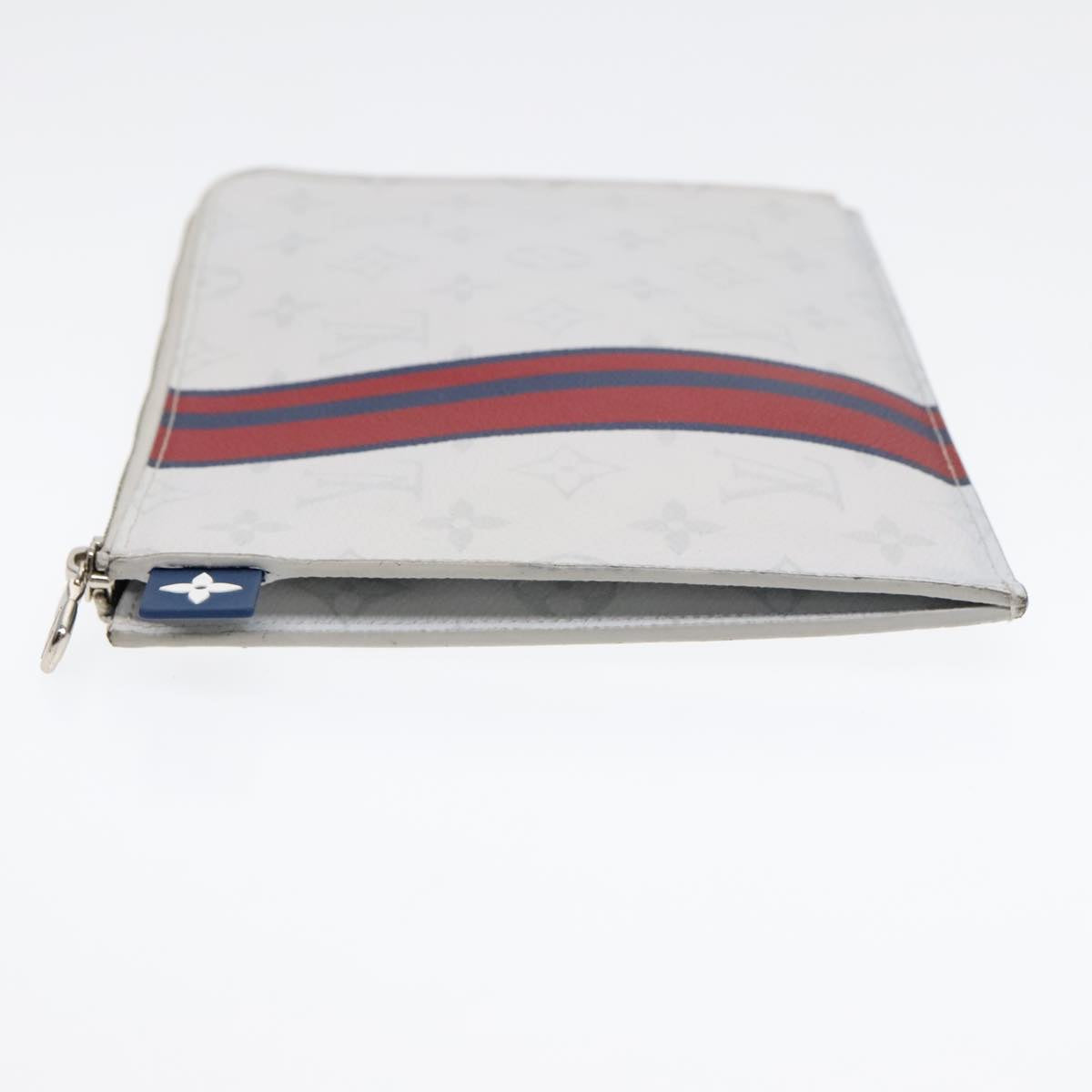 Louis Vuitton Jules White Canvas Clutch Bag