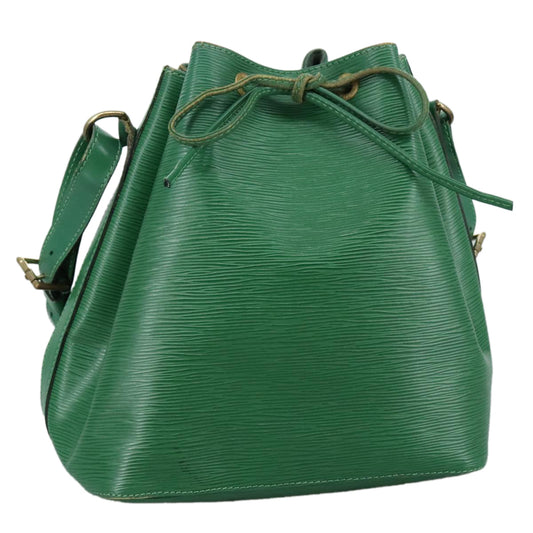 Louis Vuitton Noé Green Leather Shoulder Bag