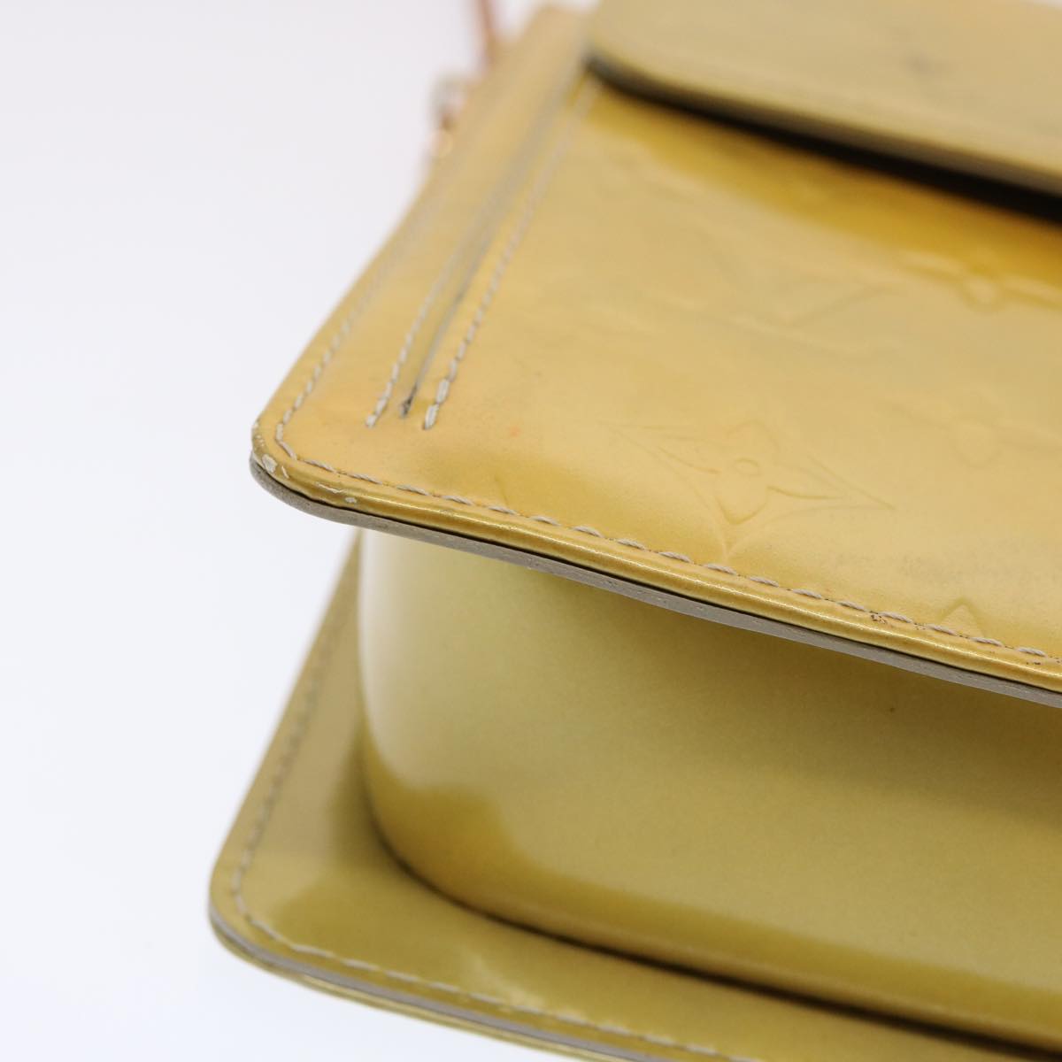 Louis Vuitton Mott Yellow Patent Leather Shoulder Bag