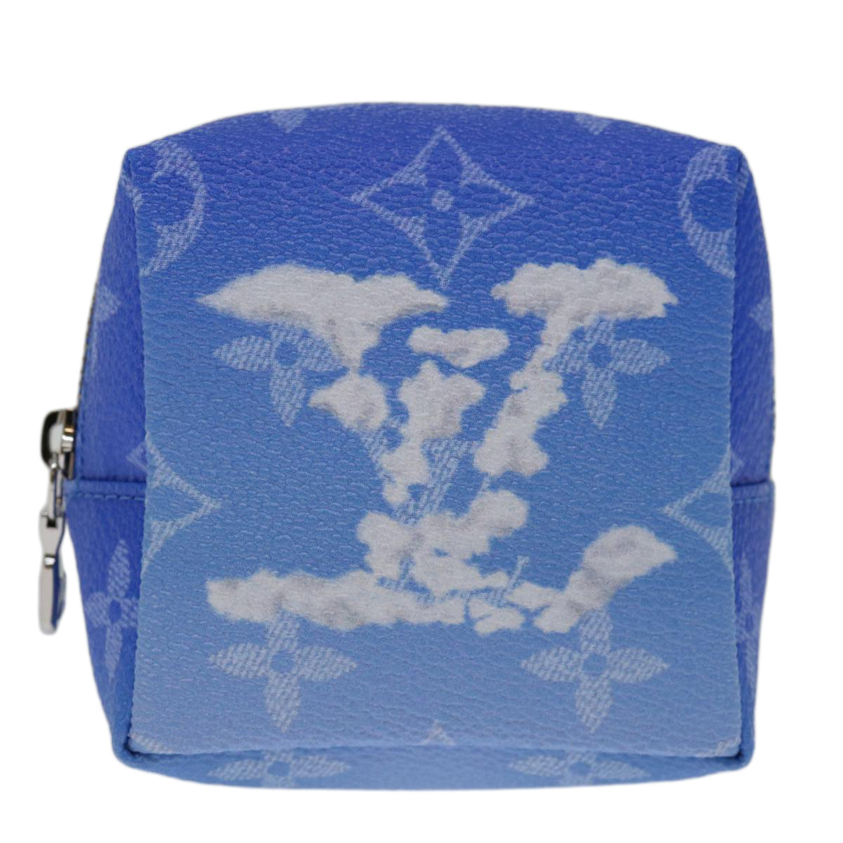 Louis Vuitton Blue Canvas Clutch Bag