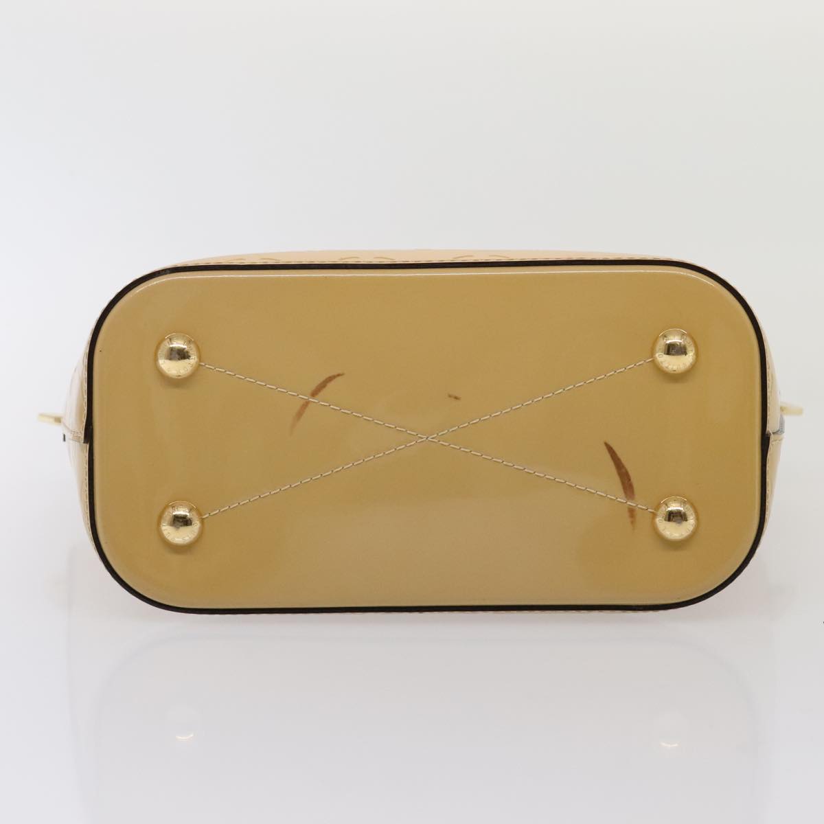 Louis Vuitton Montebello Camel Patent Leather Handbag