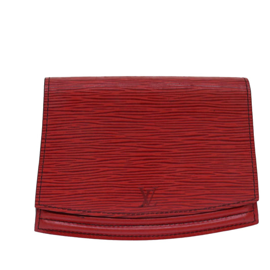 Louis Vuitton Tilsitt Red Leather Clutch Bag
