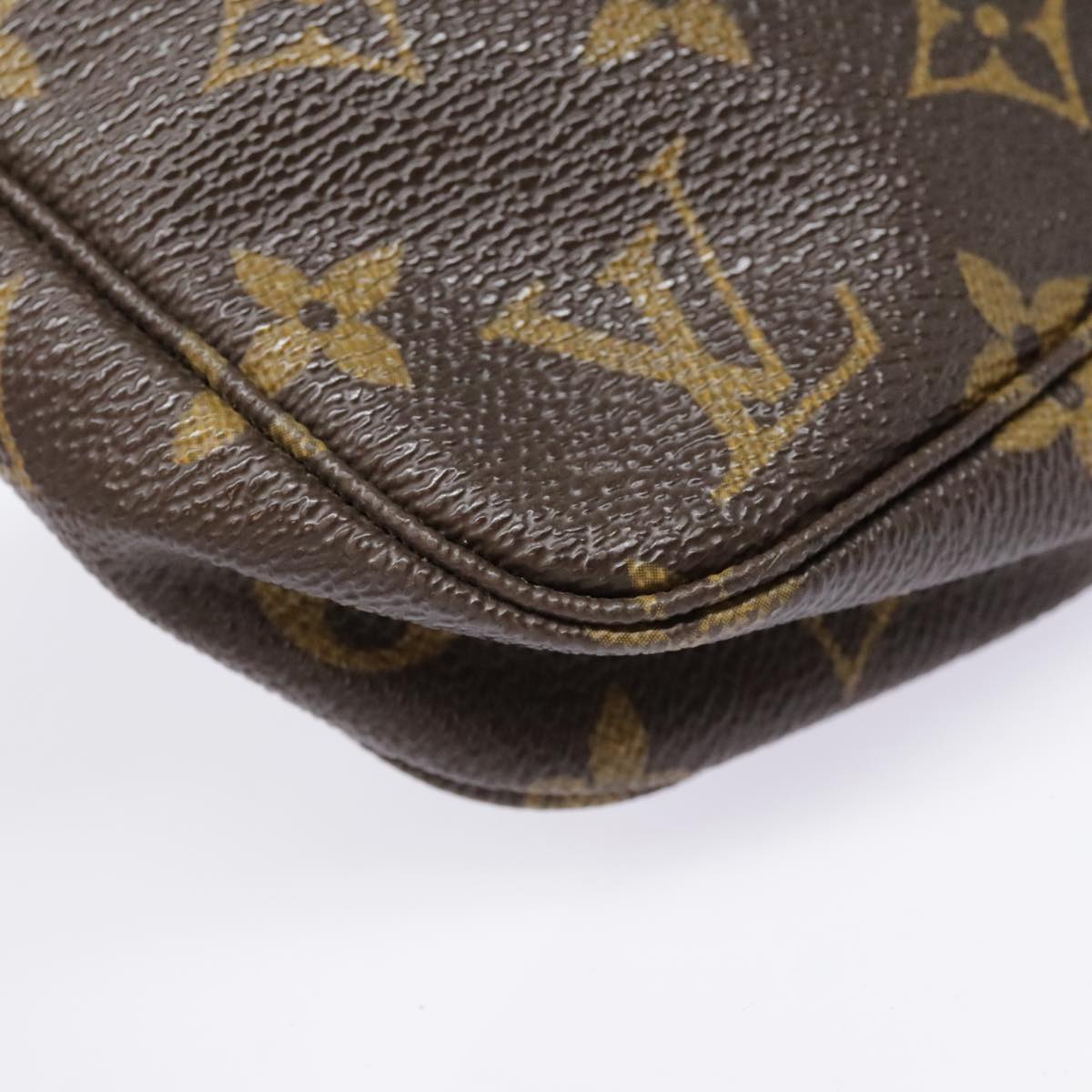 Louis Vuitton Pochette Accessoire Brown Canvas Clutch Bag