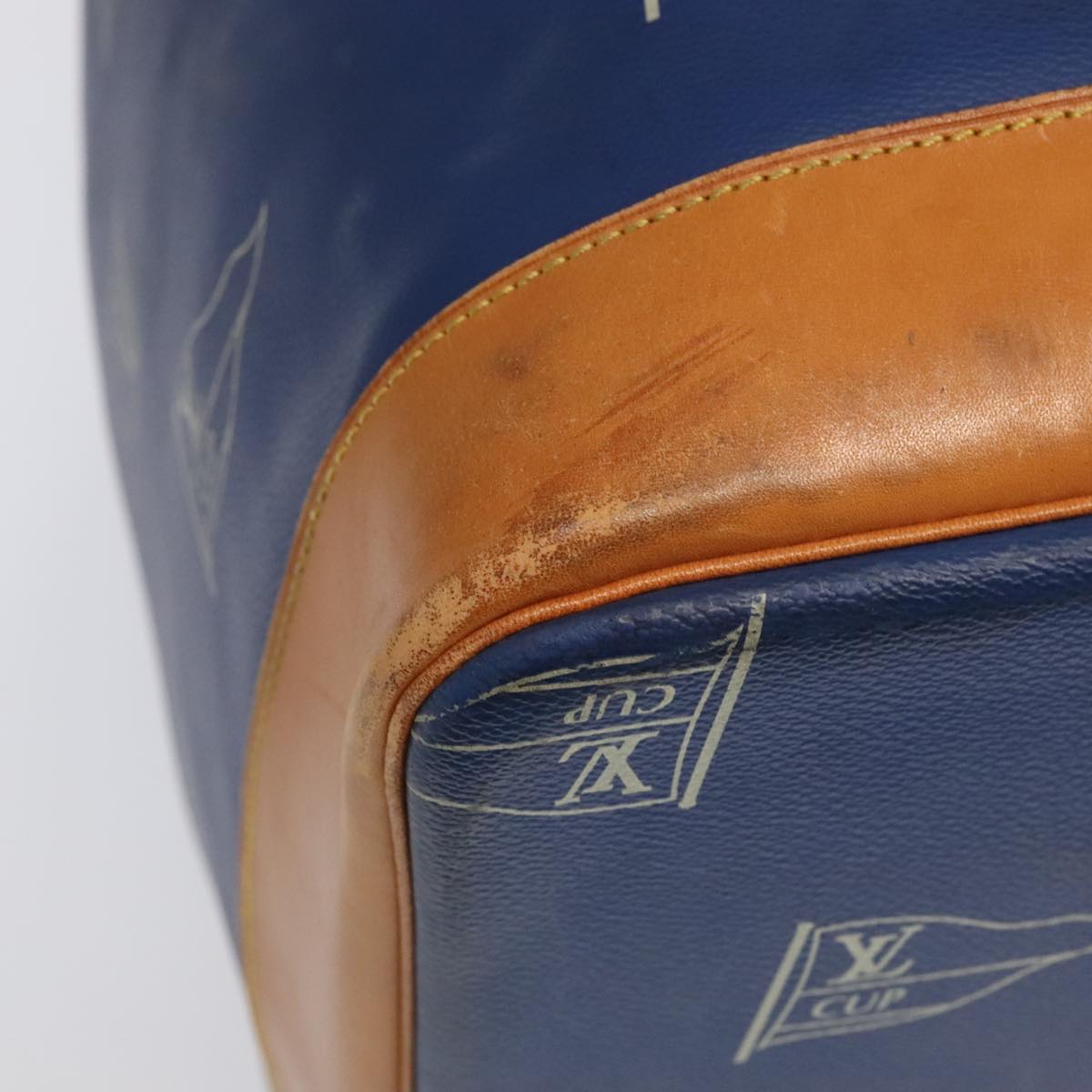 Louis Vuitton Marin Blue Canvas Shoulder Bag
