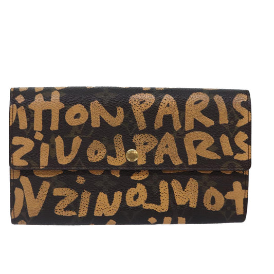 Louis Vuitton Sarah Brown Canvas Wallet