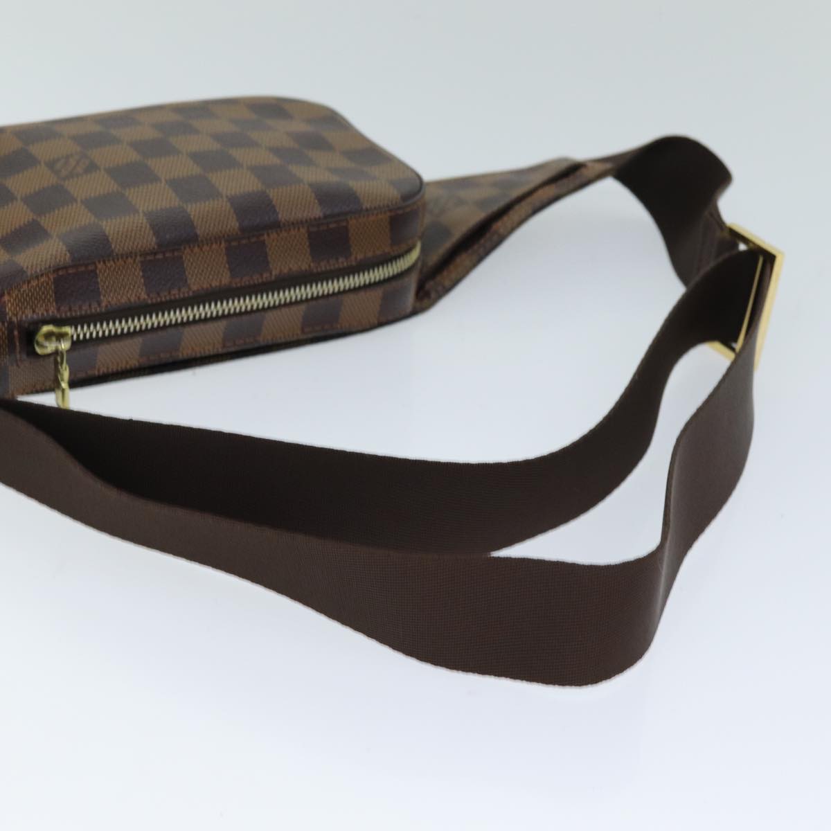 Louis Vuitton Geronimos Brown Canvas Shoulder Bag