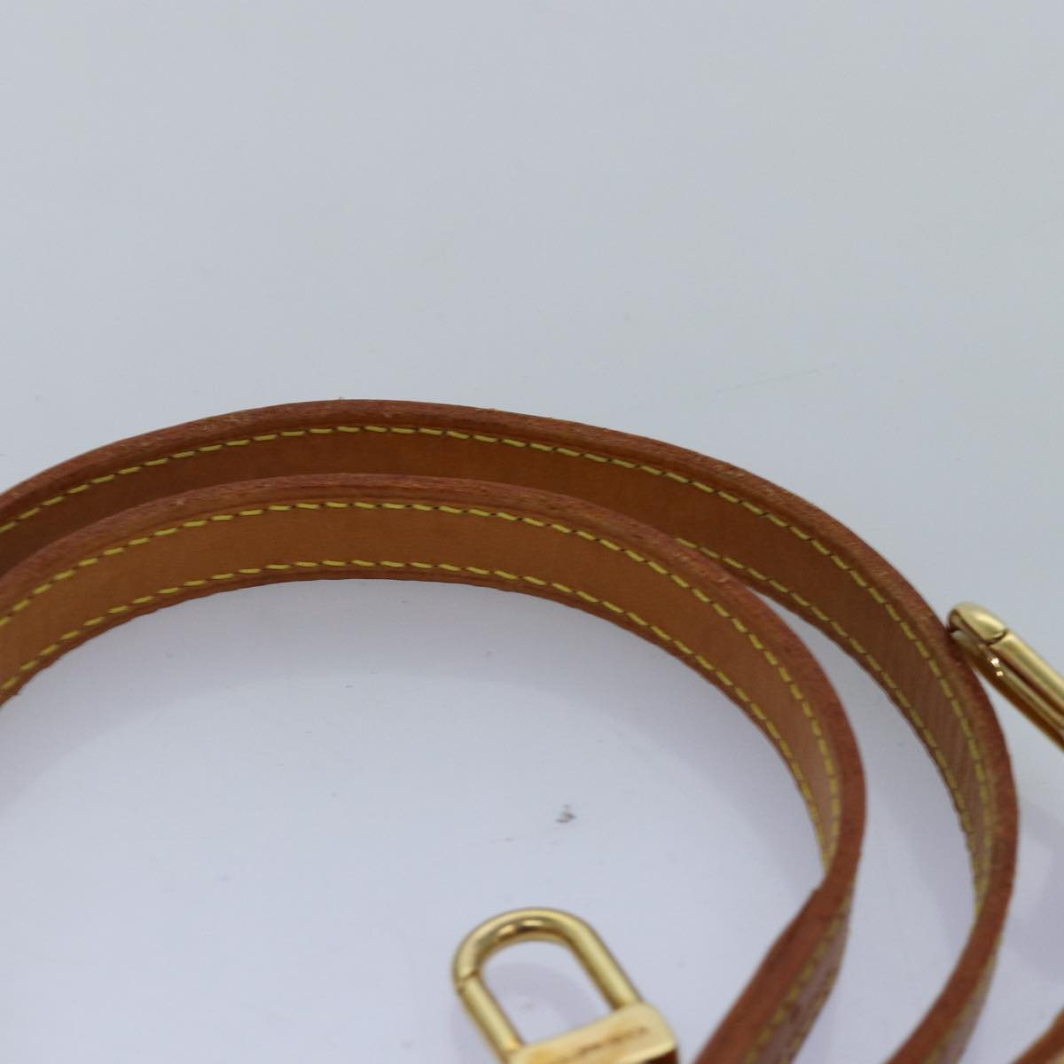 Louis Vuitton Shoulder Strap Beige Leather Bag Jewelry