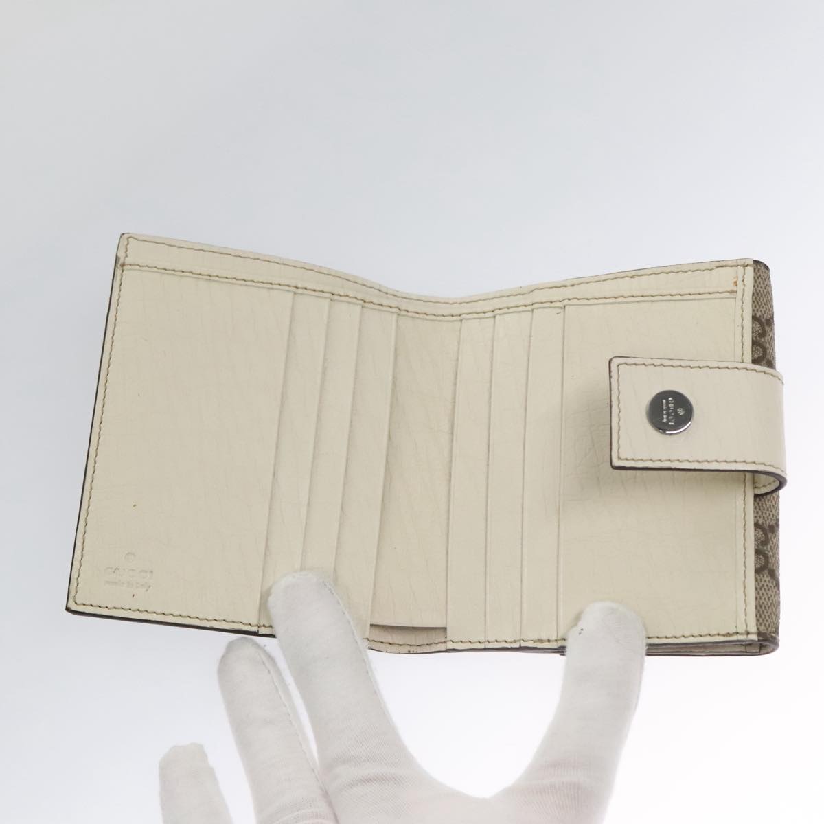 Gucci Beige Canvas Wallet