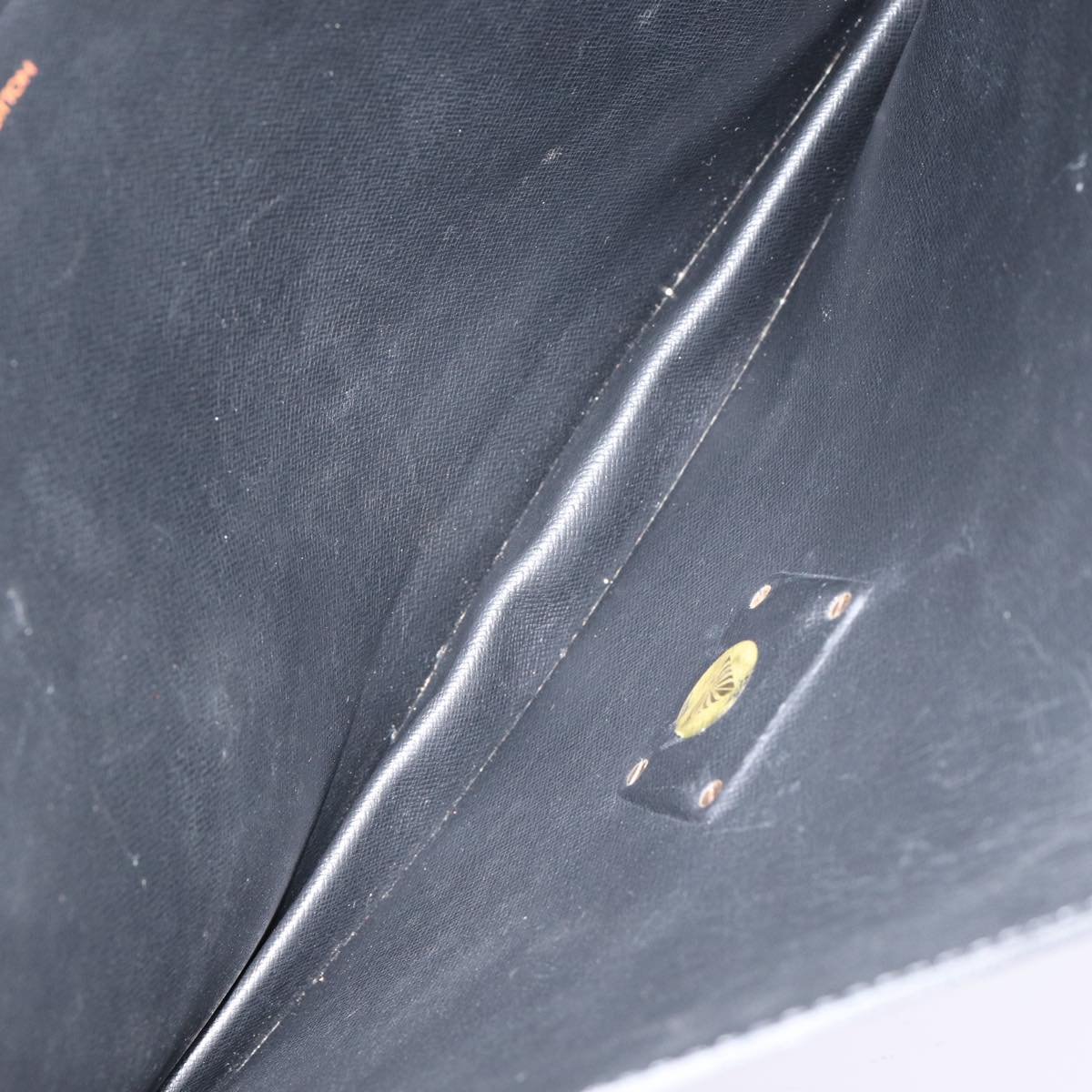 Louis Vuitton Senateur Black Leather Briefcase Bag