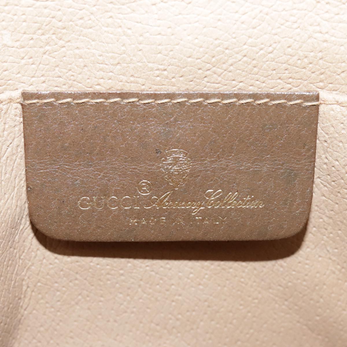 Gucci Ophidia Beige Canvas Clutch Bag