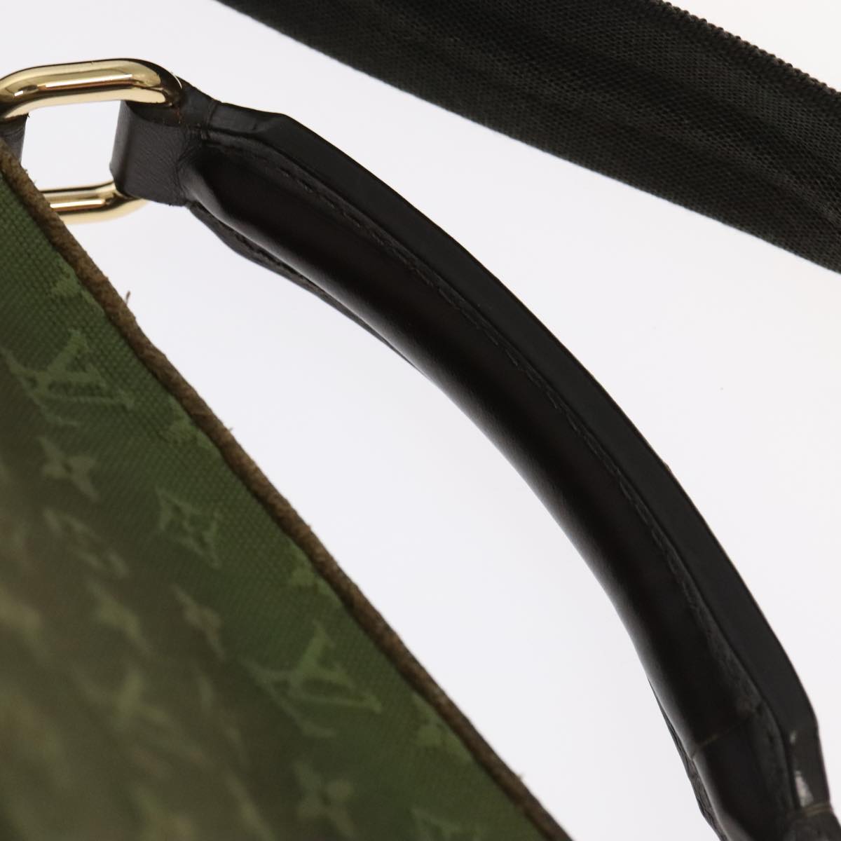 Louis Vuitton Denise Khaki Canvas Shoulder Bag