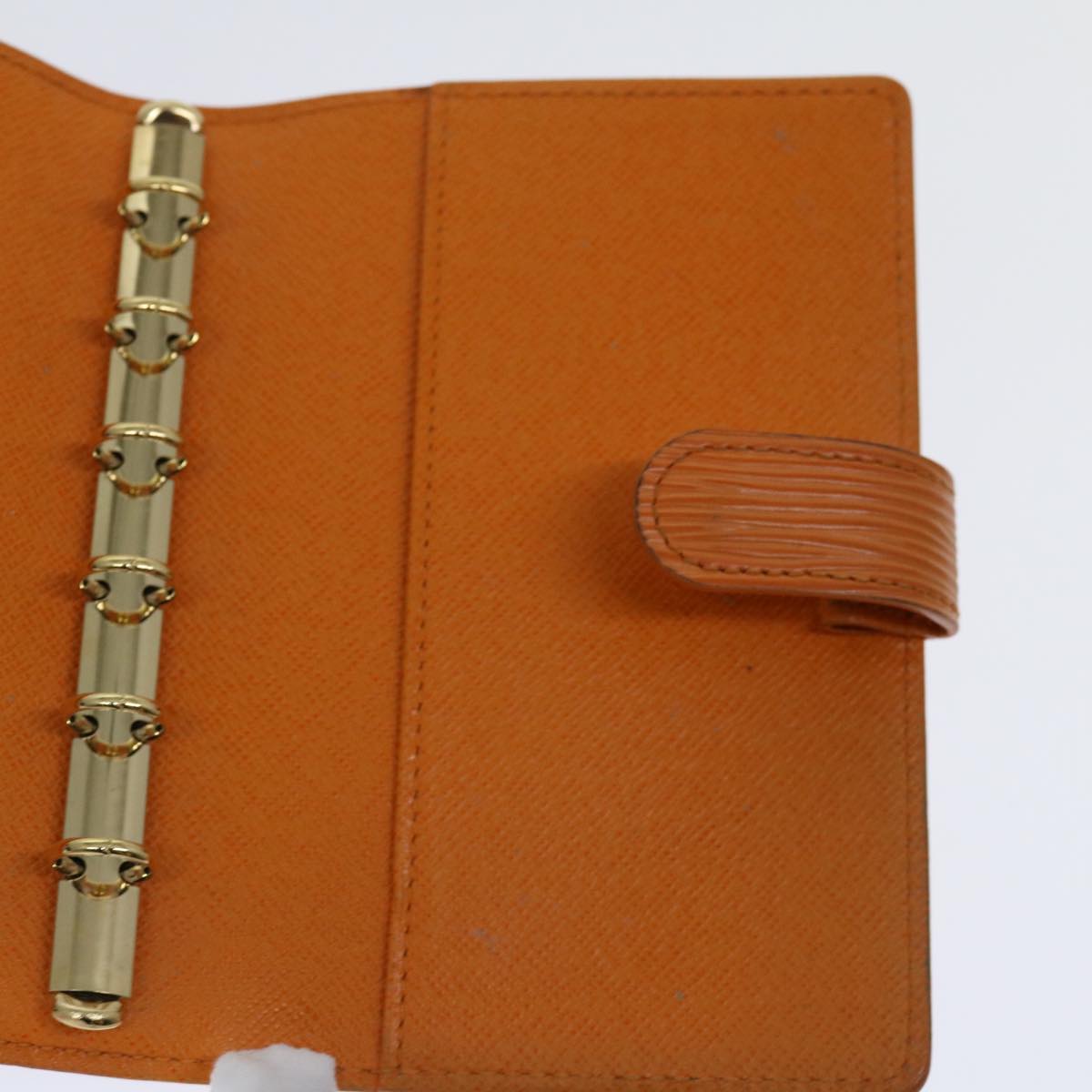 Louis Vuitton Agenda Pm Orange Leather Wallet