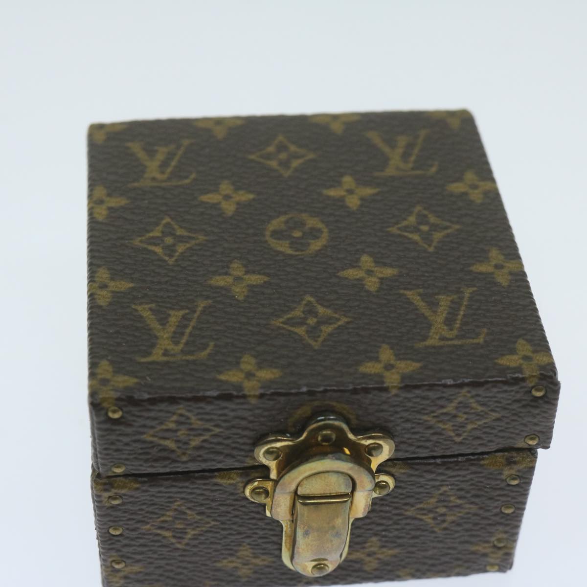 Louis Vuitton Jewelry Case Brown Canvas Jewelleryset Jewelry