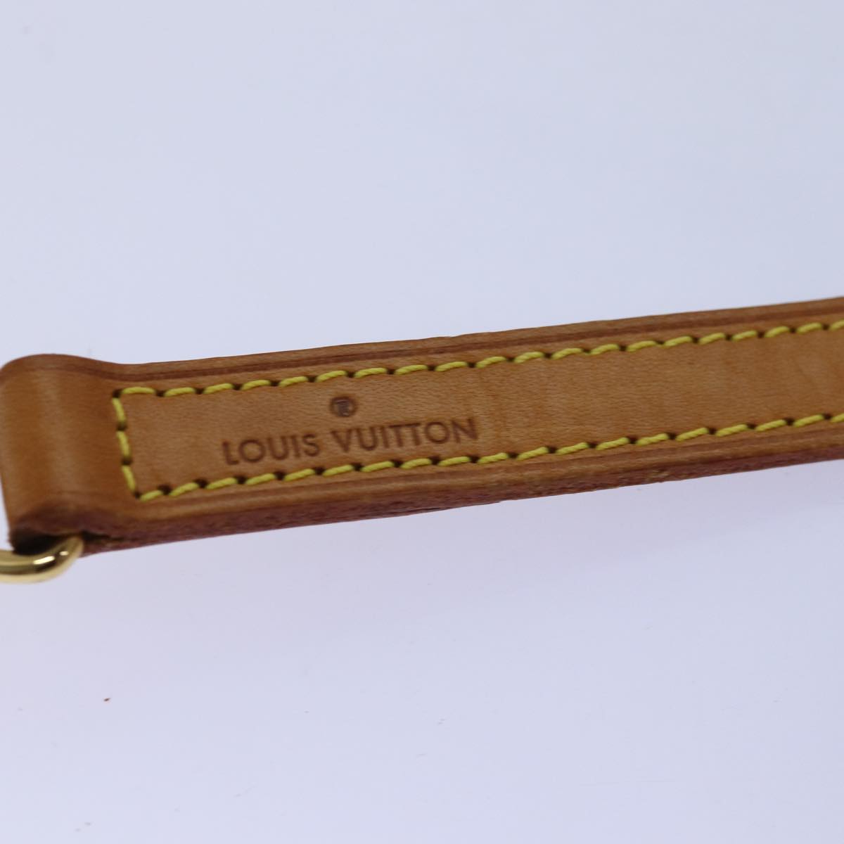 Louis Vuitton Shoulder Strap Beige Leather Bag Jewelry