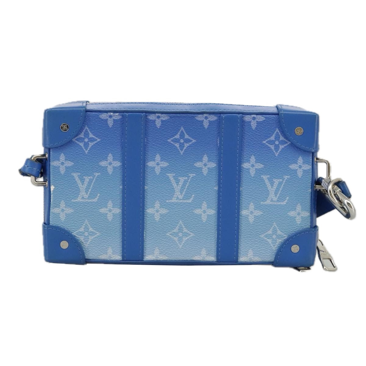 Louis Vuitton Trunk Blue Canvas Shoulder Bag