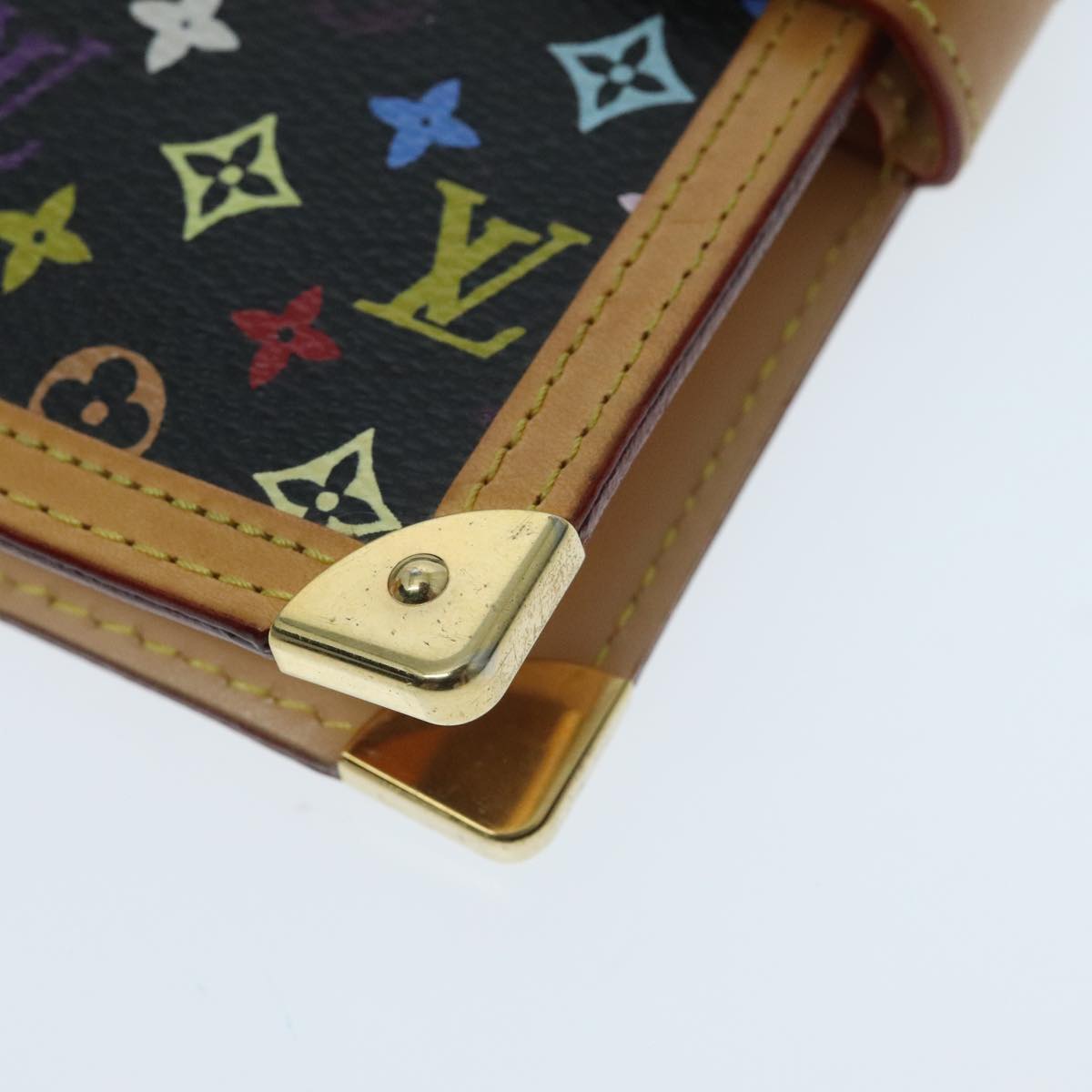 Louis Vuitton Agenda Pm Black Canvas Wallet