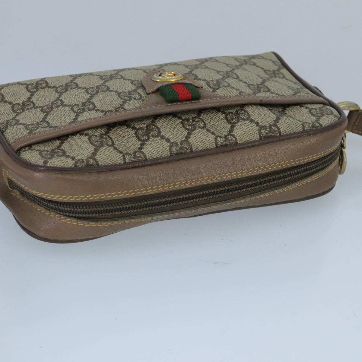 Gucci Gg Supreme Beige Canvas Shoulder Bag