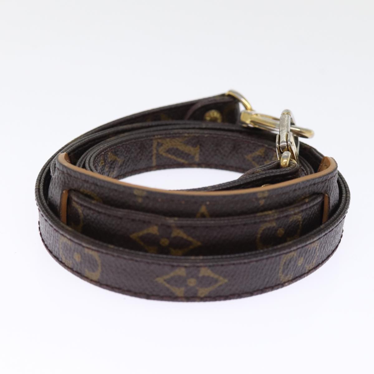 Louis Vuitton Shoulder Strap Brown Canvas Bag Jewelry