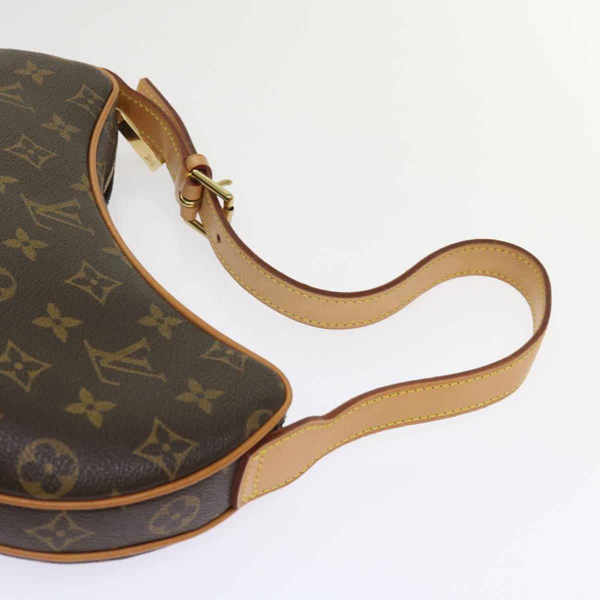 Louis Vuitton Croissant Brown Canvas Shoulder Bag