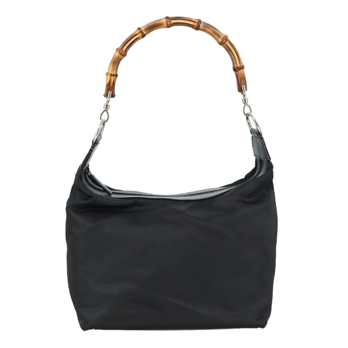 Gucci Bamboo Black Synthetic Handbag ()