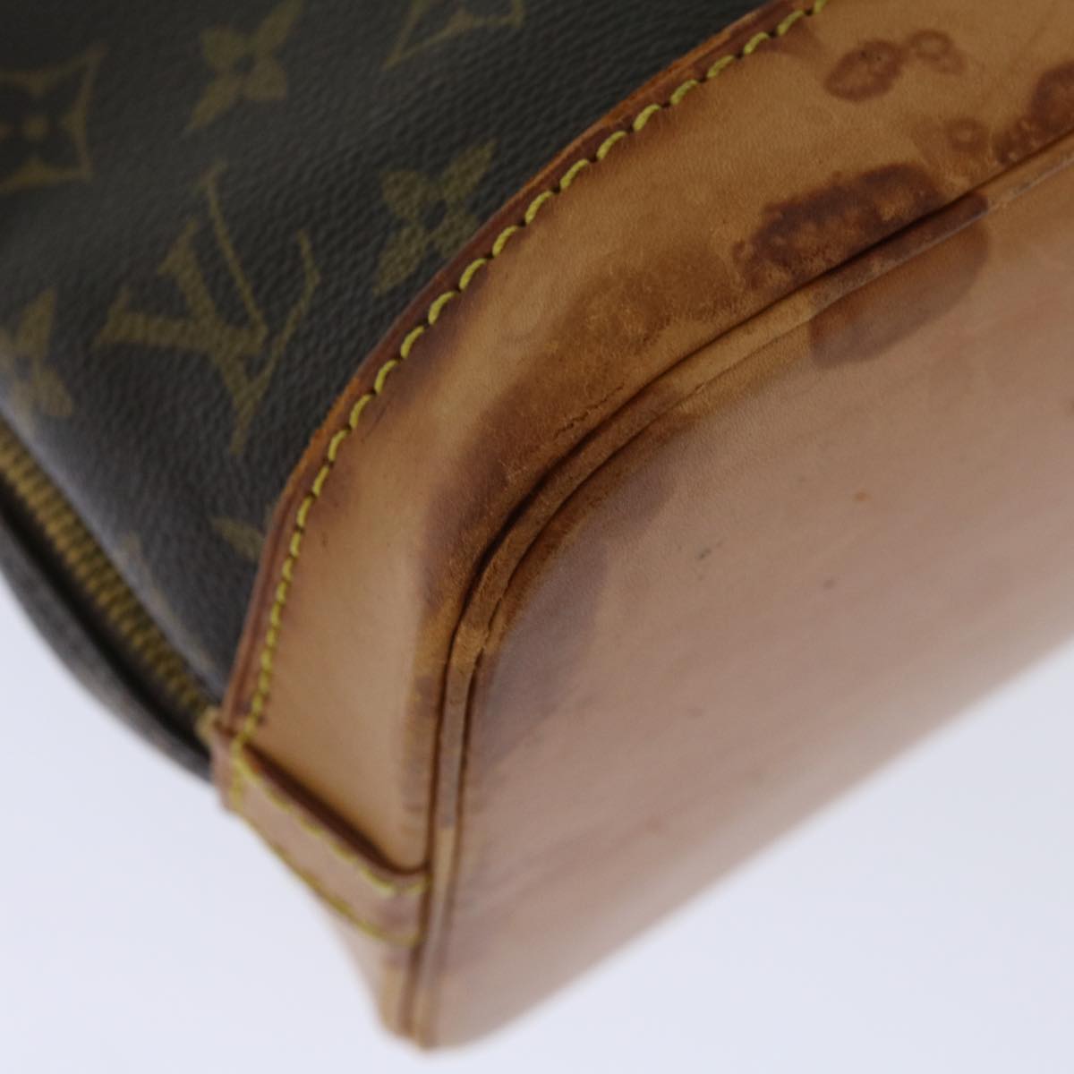 Louis Vuitton Alma Brown Canvas Handbag