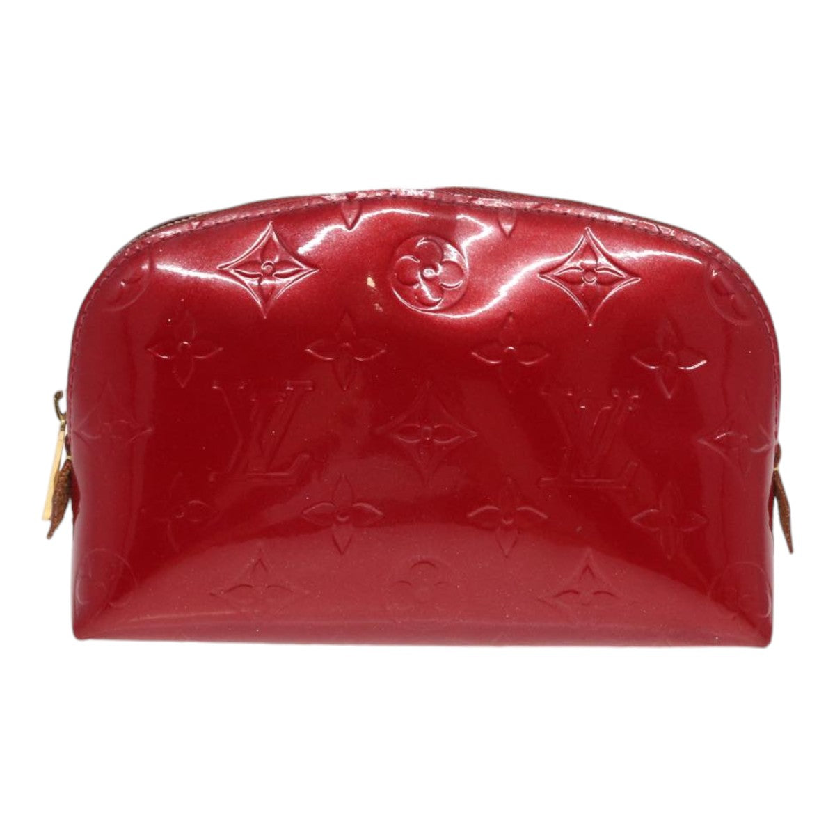 Louis Vuitton Cosmetic Pouch Red Patent Leather Clutch Bag
