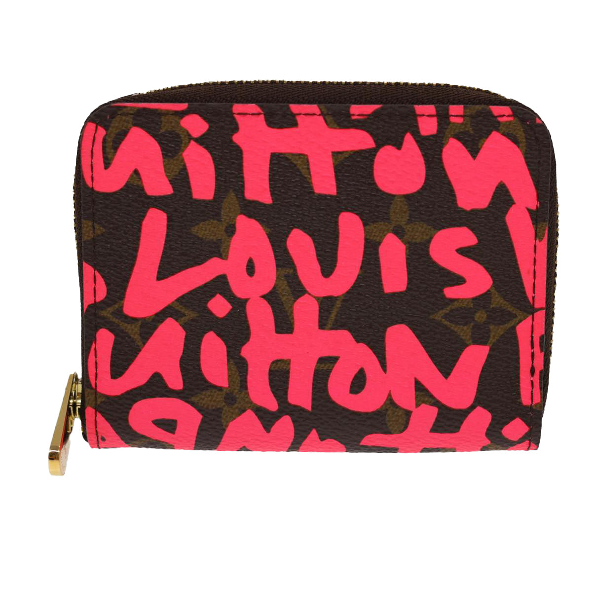 Louis Vuitton Porte Monnaie Zippy Brown Canvas Wallet