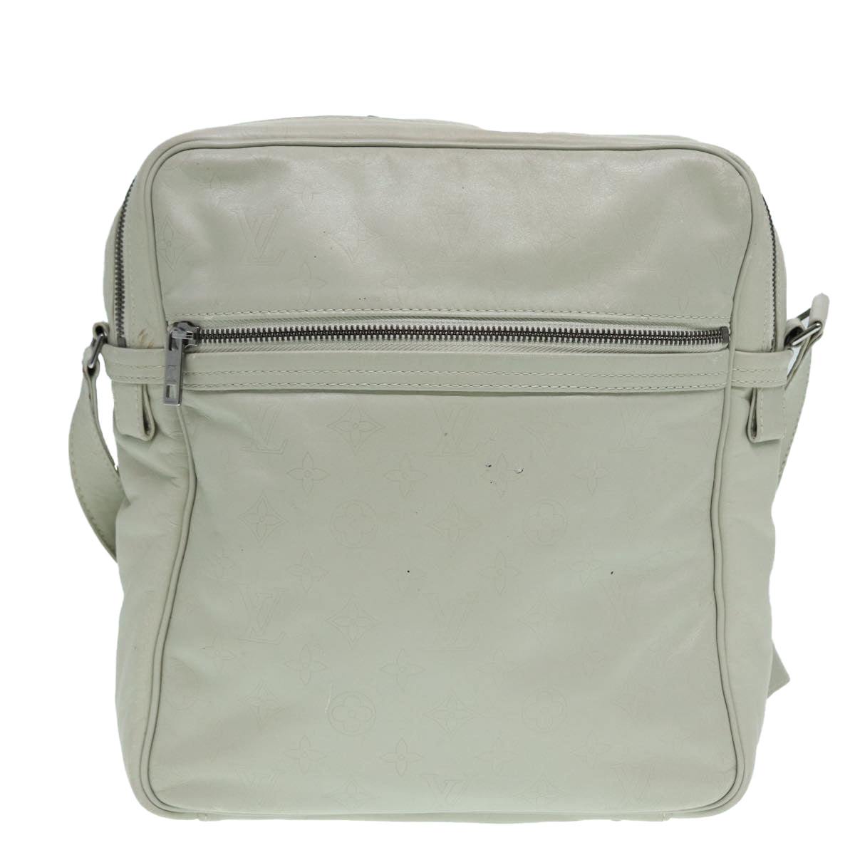 Louis Vuitton Clarckson White Leather Shoulder Bag
