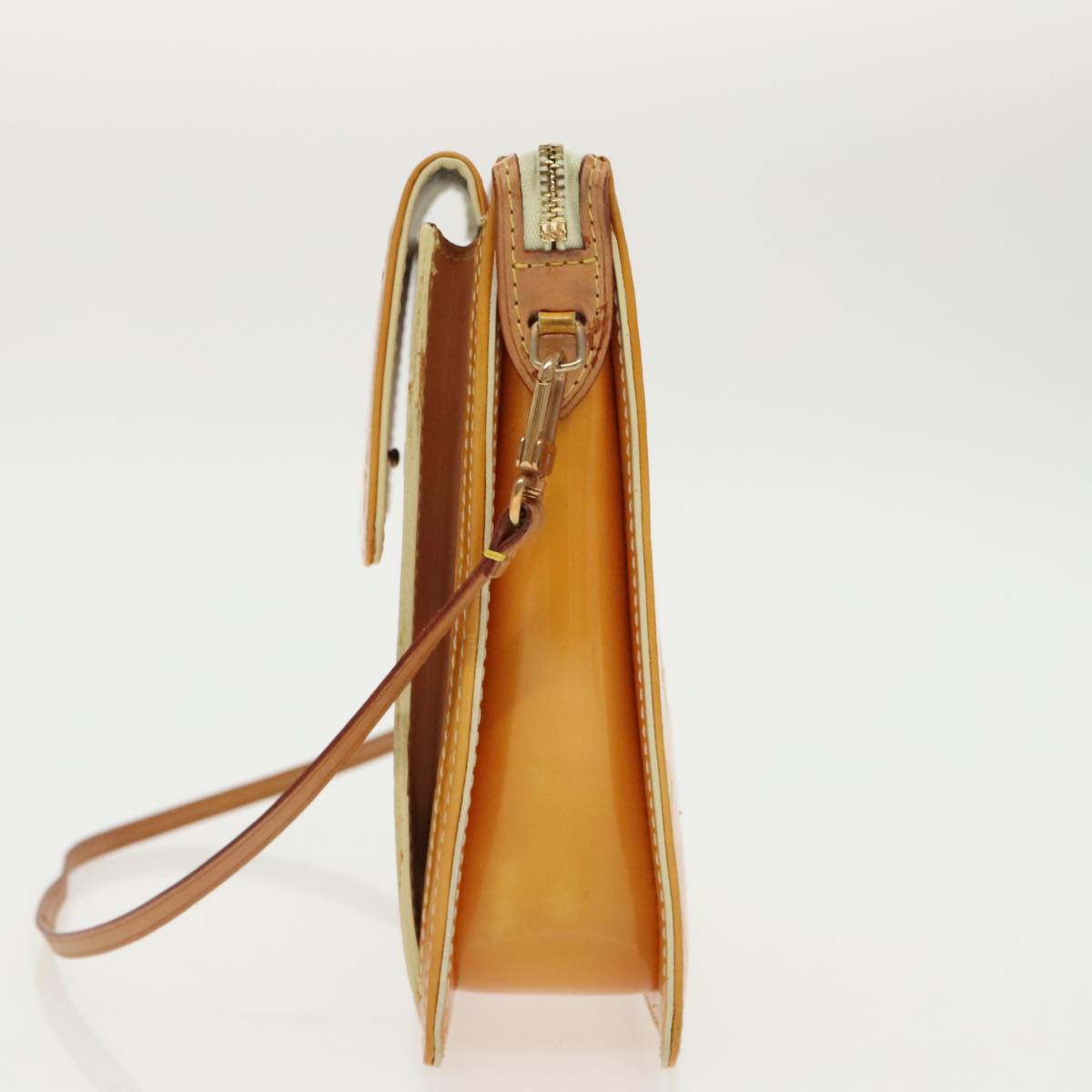 Louis Vuitton Mott Yellow Patent Leather Shoulder Bag