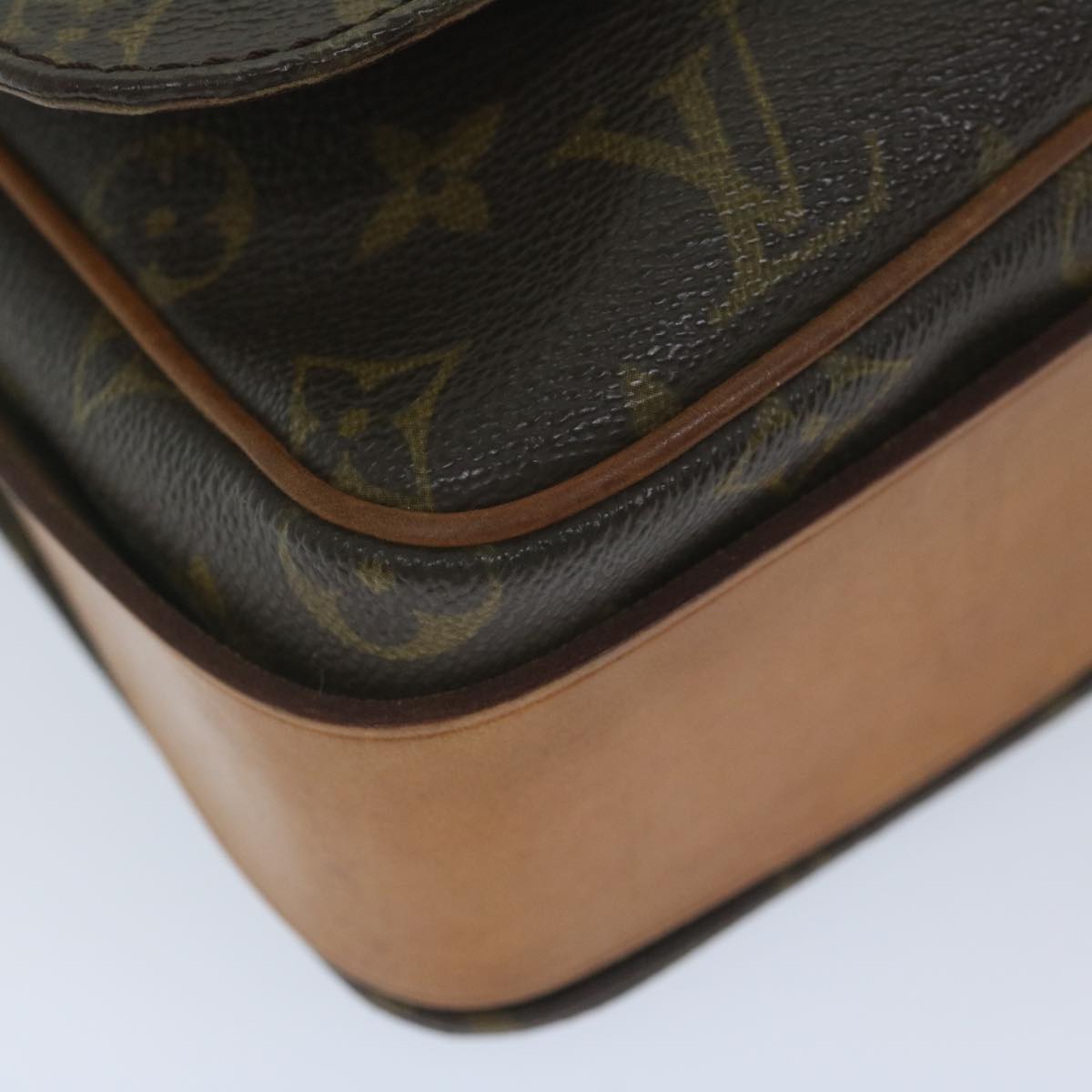 Louis Vuitton Cartouchière Brown Canvas Shoulder Bag