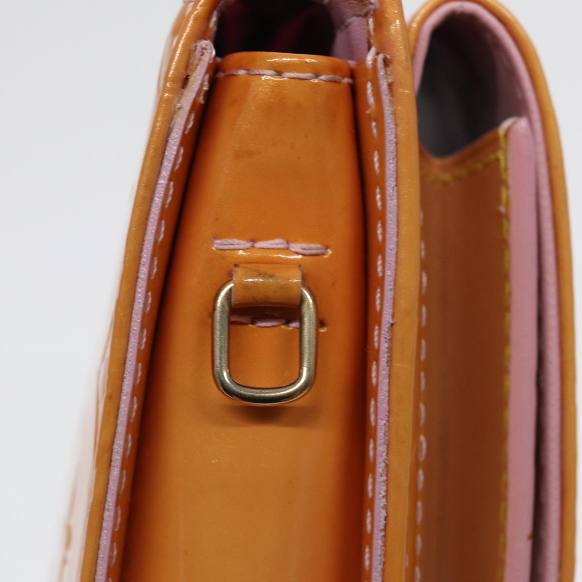 Louis Vuitton Mott Beige Patent Leather Shoulder Bag