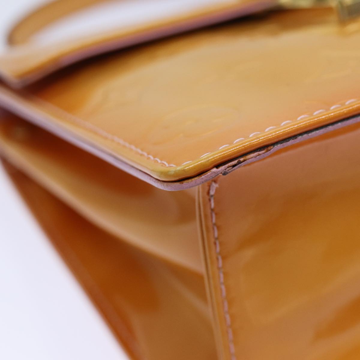 Louis Vuitton Spring Street Yellow Patent Leather Handbag