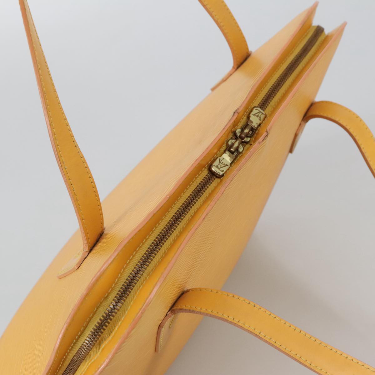 Louis Vuitton Lussac Yellow Leather Shoulder Bag