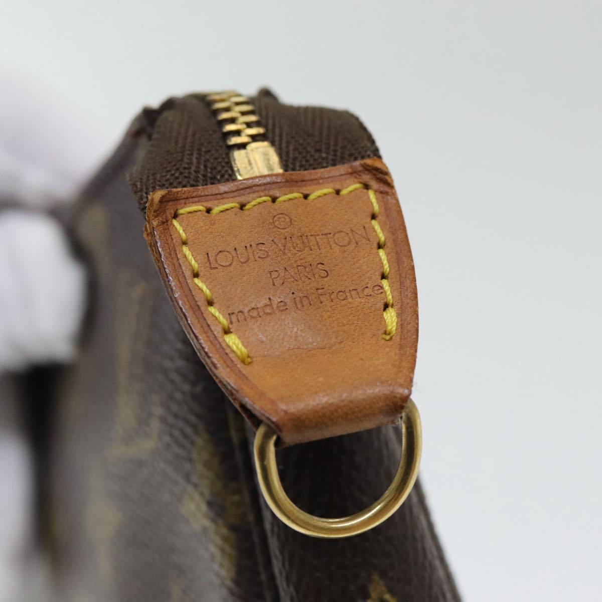 Louis Vuitton Pochette Accessoire Brown Canvas Clutch Bag